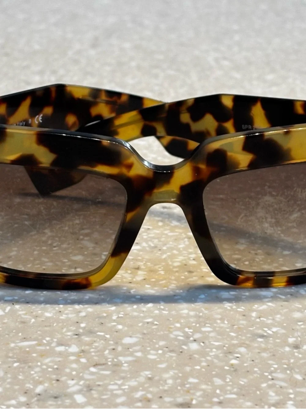 Prada Women’s Tortoise Acetate Sunglasses in Brown and Amber - Picture 10 of 10